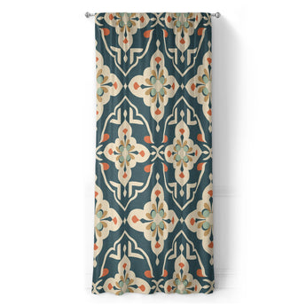 Merrin Blue & Ivory in Long (50" x 96") Size