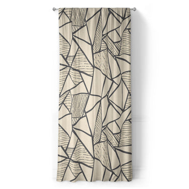 Harlan Ivory & Black in Long (50" x 96") Size