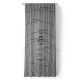 Solar System Grey & Black in Long (50" x 96") Size