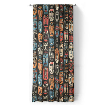 Tribal Masks in Long (50" x 96") Size