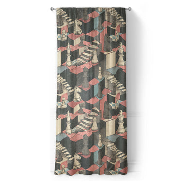 Harmon Surreal Check Blue & Pink in Long (50" x 96") Size