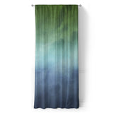 Micah Watercolor Blue & Green in Long (50" x 96") Size