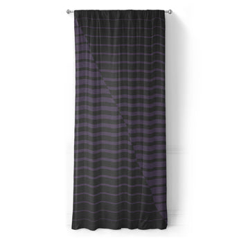 Euclid Black & Purple in Long (50" x 96") Size