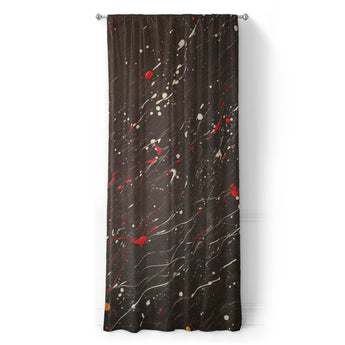 Edgar Red & Vintage Black in Long (50" x 96") Size
