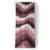 Sinuous Maroon Monochrome in Long (50" x 96") Size