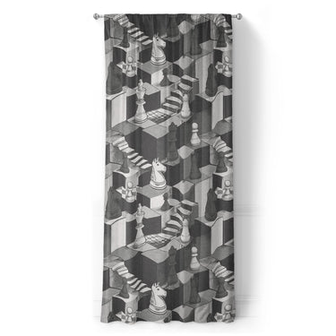 Harmon Surreal Chess BW in Long (50" x 96") Size