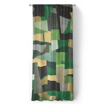 Baxter Green & Yellow in Long (50" x 96") Size