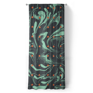 Acid Burn Teal & Orange in Long (50" x 96") Size