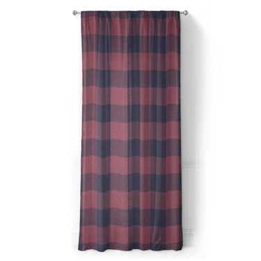 Buffalo Plaid Maroon & Navy in Long (50" x 96") Size