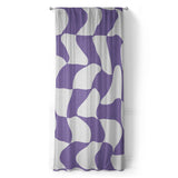 Twyla Checkered Periwinkle in Long (50" x 96") Size