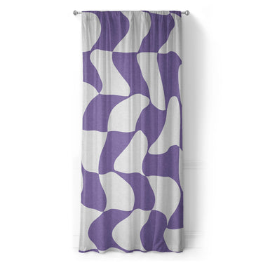 Twyla Checkered Periwinkle in Long (50" x 96") Size