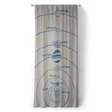 Solar System Blue & Ivory in Long (50" x 96") Size