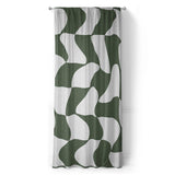 Twyla Checkered Army Green in Long (50" x 96") Size