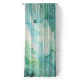 Zephyr Watercolor Blue & Green in Long (50" x 96") Size