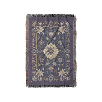 Miriam Navy & Purple in Small (37" x 52") Size
