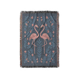 Flamingo Friends Navy in Small (37" x 52") Size
