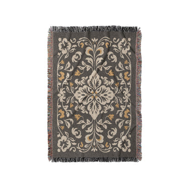 Annette Vintage Black & Yellow in Small (37" x 52") Size