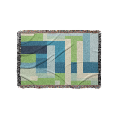 Henry Blue & Green in Small (37" x 52") Size