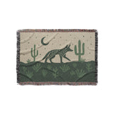 Desert Coyote Forest & Moss Green in Small (37" x 52") Size