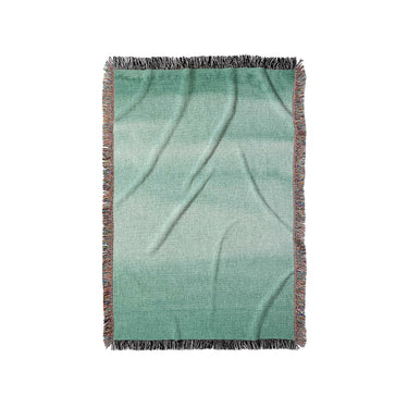 Jacinda Watercolor Teal Ombre in Small (37" x 52") Size