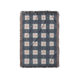 Wallace Plaid Navy & Red in Small (37" x 52") Size
