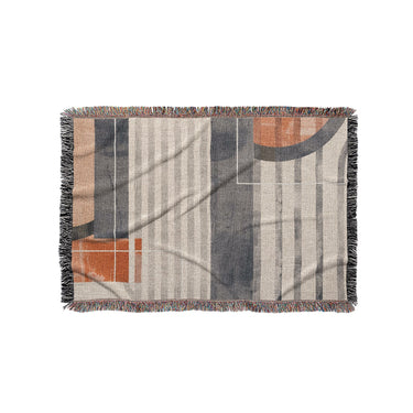 Gordian Navy & Orange in Small (37" x 52") Size