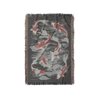 Koi Pond Charcoal in Small (37" x 52") Size