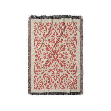 Floranna Ivory & Red in Small (37" x 52") Size