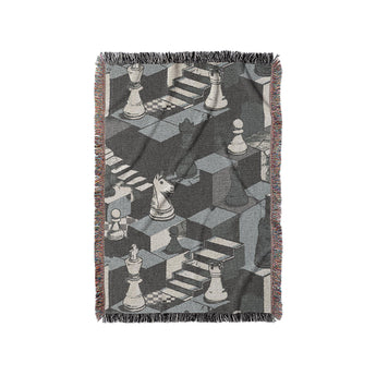 Harmon Surreal Chess BW in Small (37" x 52") Size