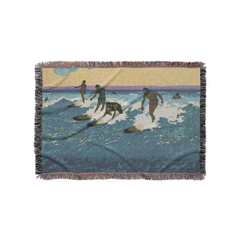 Surfers Sharing Wave by Charles Bartlett in Small (37" x 52") Size