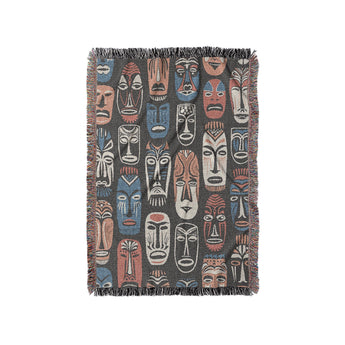 Tribal Masks in Small (37" x 52") Size