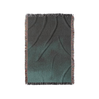 Keanu Watercolor Deep Teal Ombré in Small (37" x 52") Size
