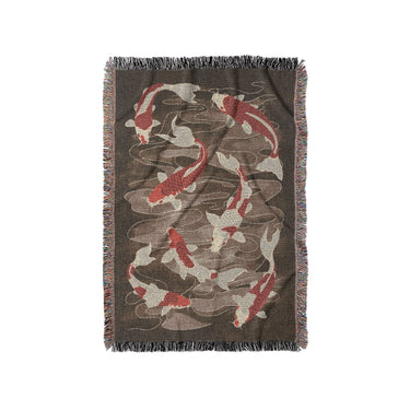 Koi Pond Brown in Small (37" x 52") Size