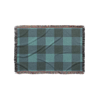 Buffalo Plaid Deep Teal in Small (37" x 52") Size