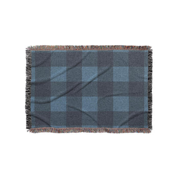 Buffalo Plaid Dark Navy in Small (37" x 52") Size