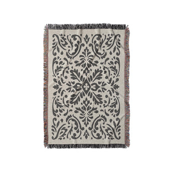 Floranna Ivory & Black in Small (37" x 52") Size