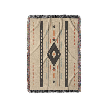 Zosia Black & Taupe in Small (37" x 52") Size