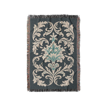 Aubrey Navy & Teal in Small (37" x 52") Size