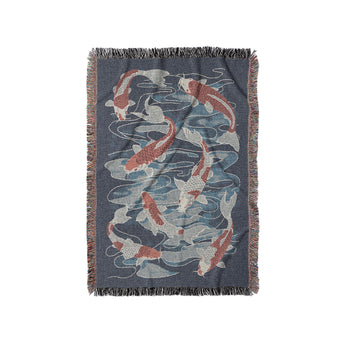 Koi Pond Blue in Small (37" x 52") Size