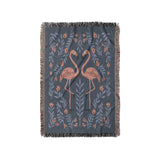 Flamingo Friends Navy in Small (37" x 52") Size