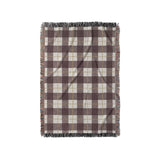 Wallace Plaid Maroon & Gold in Small (37" x 52") Size