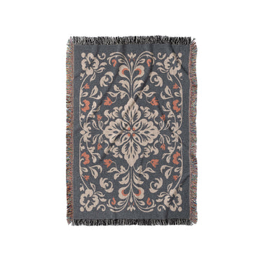 Annette Navy & Orange in Small (37" x 52") Size