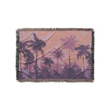 Sunset Palms Pink & Purple in Small (37" x 52") Size