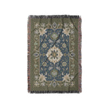 Miriam Navy & Olive Green in Small (37" x 52") Size