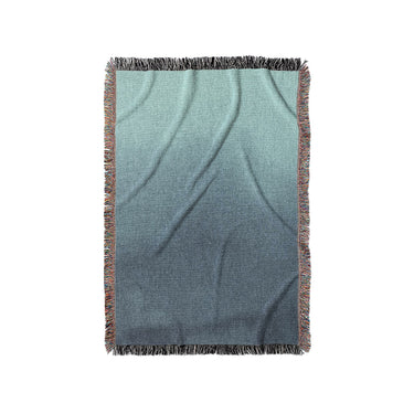 Kieran Watercolor Teal Ombre in Small (37" x 52") Size