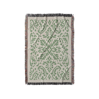 Floranna Ivory & Green in Small (37" x 52") Size