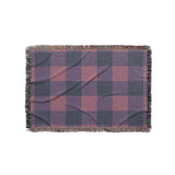 Buffalo Plaid Maroon & Navy in Small (37" x 52") Size