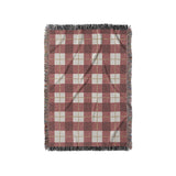 Wallace Plaid Maroon & Gold in Small (37" x 52") Size