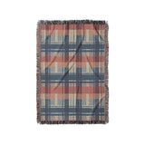 Monaghan Plaid Blue & Red in Small (37" x 52") Size