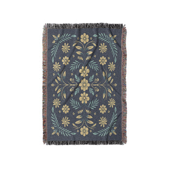 Isabella Navy & Gold in Small (37" x 52") Size